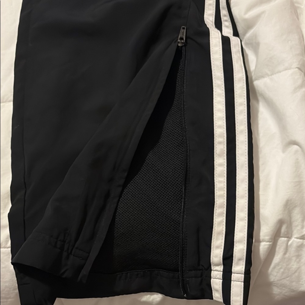 Adidas Black Joggers with White Stripes. Active wear - Picture 3 of 7